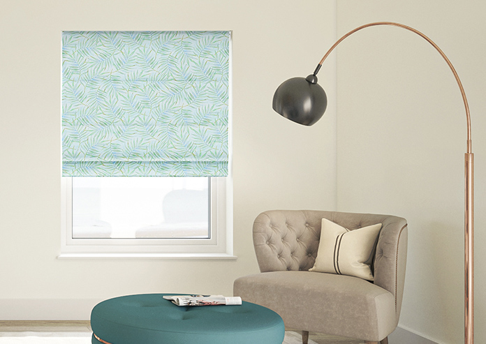 Goa, Celeste Blue - Twist&Fit Roman Blind - Image 3